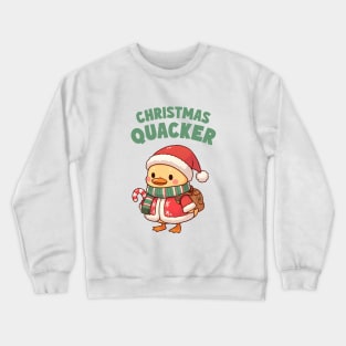 Christmas Quacker Duck Crewneck Sweatshirt